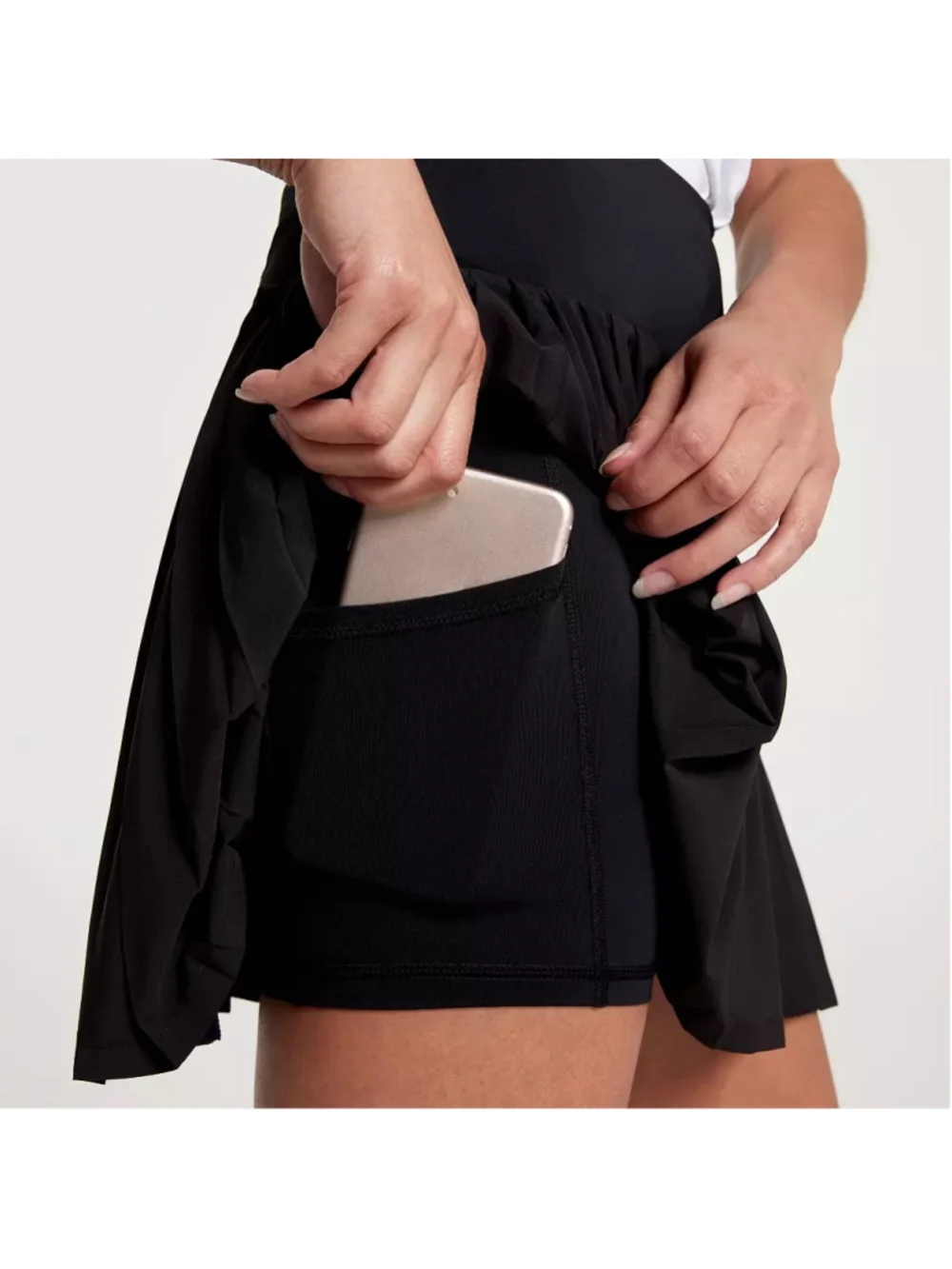 Calia women’s black SIDE PLEAT COURT SKORT golf tennis athletic skirt XXL